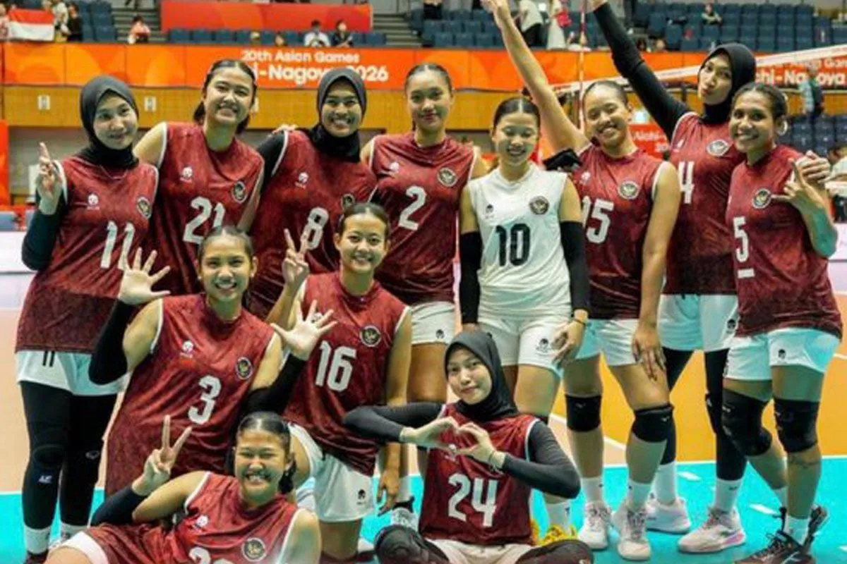 Tim Voli Putri Indonesia Finis Keenam Asian Games 2026 Usai Takluk dari Chinese Taipei